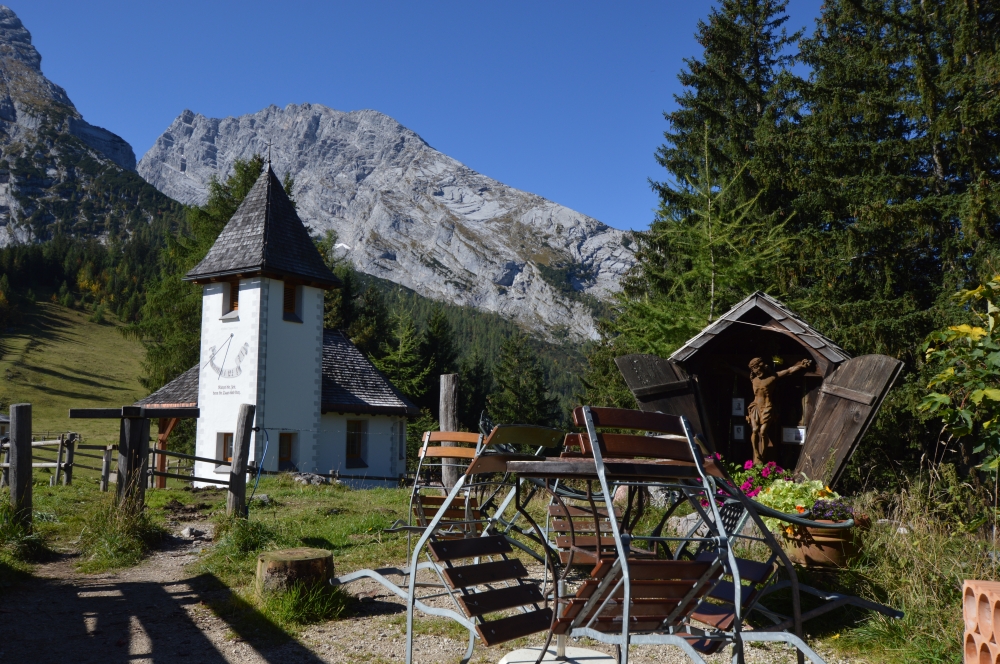 Wanderung Archenkanzel: Wanderung Archenkanzel: Kühroint mit Watzmann (Kührointalm)