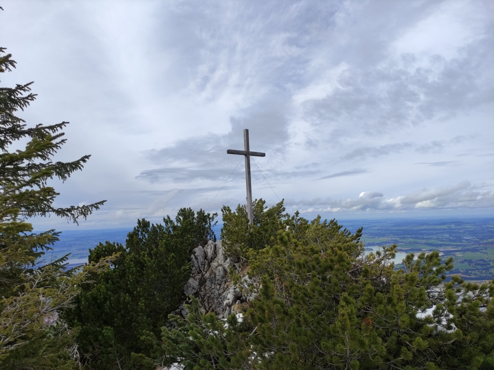 Wanderung Schönleitenschrofen: Wanderung Schönleitenschrofen: Gipfelkreuz (Latschenschrofen)