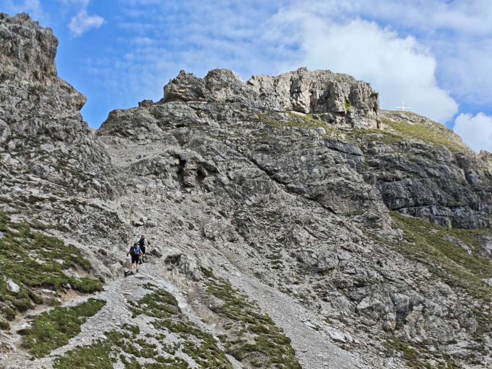 Wanderung Litnisschrofen: Am Ende mit Stahlseil gesichert