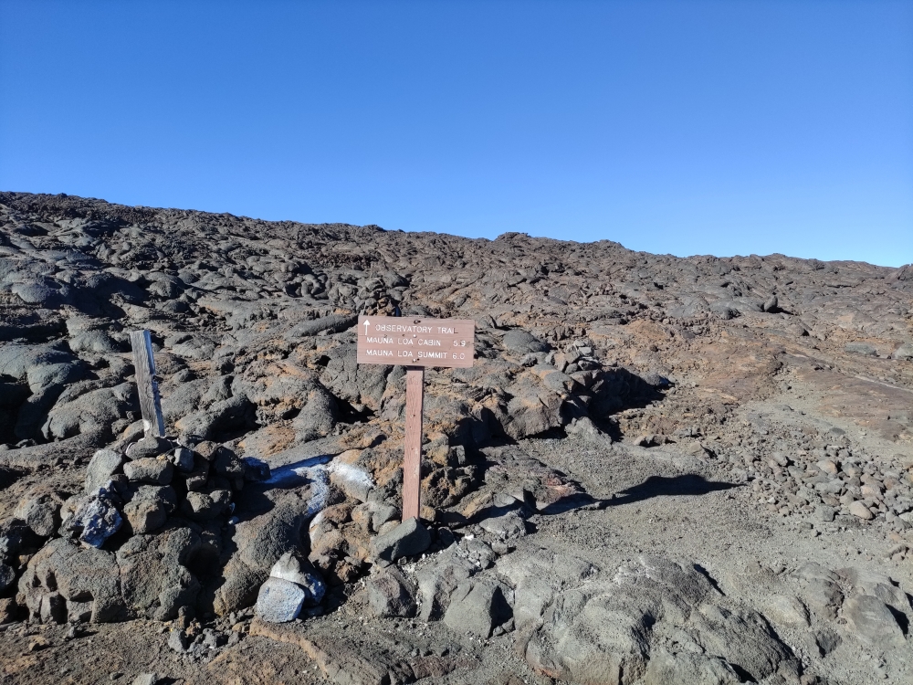 Wanderung Mauna Loa: Lavafelder soweit das Auge reicht