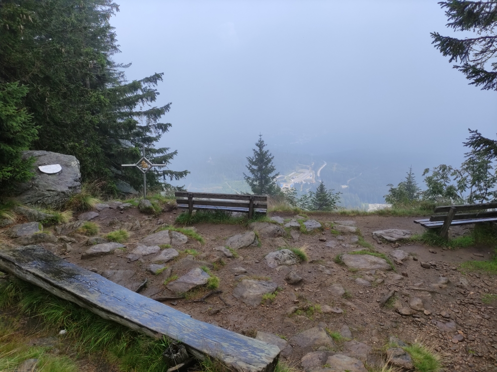 Wanderung Großer Arber: Wanderung Großer Arber: Aussichtspunkt Mittagsplatzl