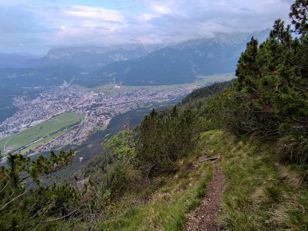 Wanderung Mittergern: Tiefblick