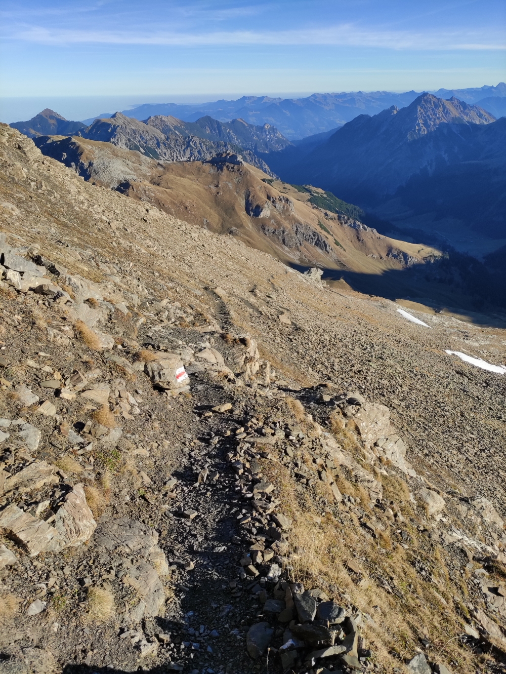 Wanderung Pfälzerhütte nach Steg: Steig