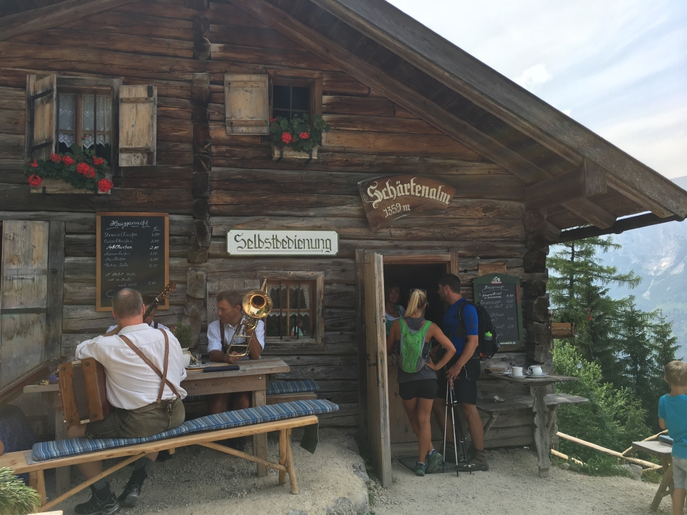 Wanderung Blaueishütte: Wanderung Blaueishütte: Rastmöglichkeit auf der Schärtenalm (Jausenstation Schärtenalm)