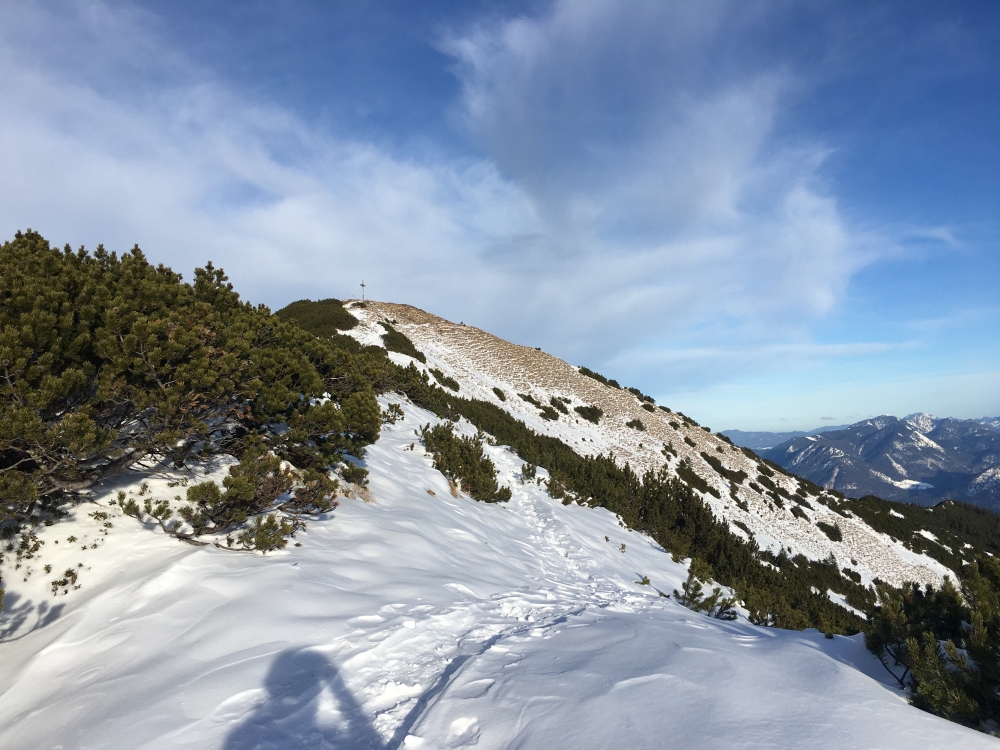 Wanderung Notkarspitze: Die letzten Meter zum Gipfel
