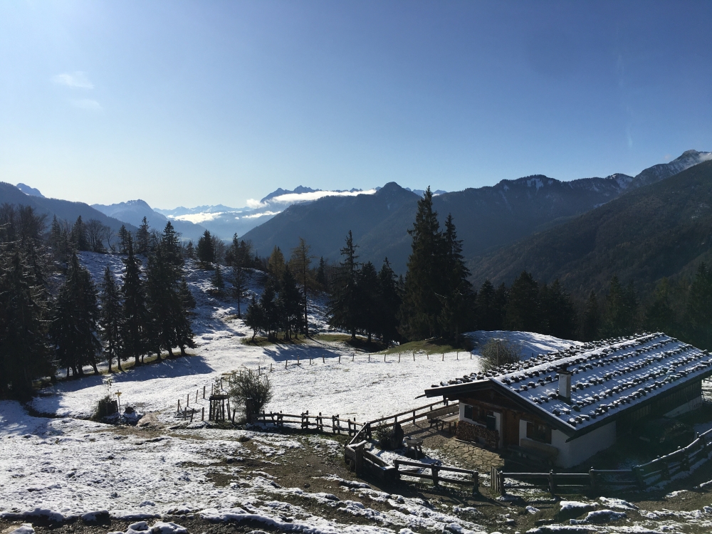 Wanderung Kampenwand-Ostgipfel: Wanderung Kampenwand-Ostgipfel: Eine späte Herbsttour (Oberauerbrunstalm)