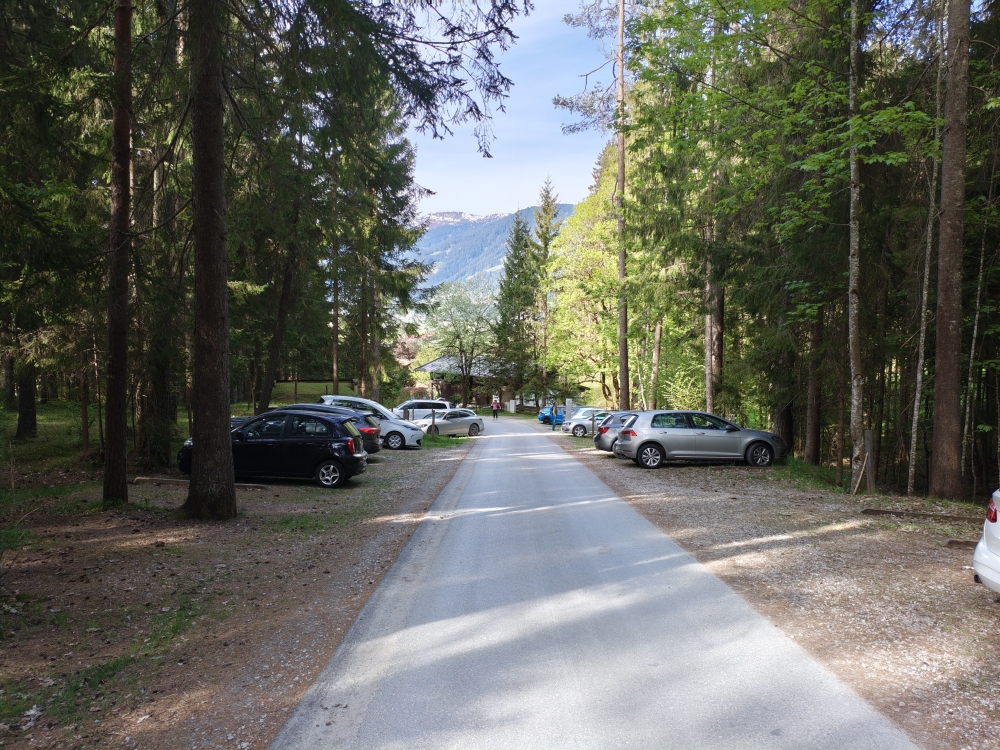 Klettersteig Persailhorn: Klettersteig Persailhorn: Wanderparkplatz