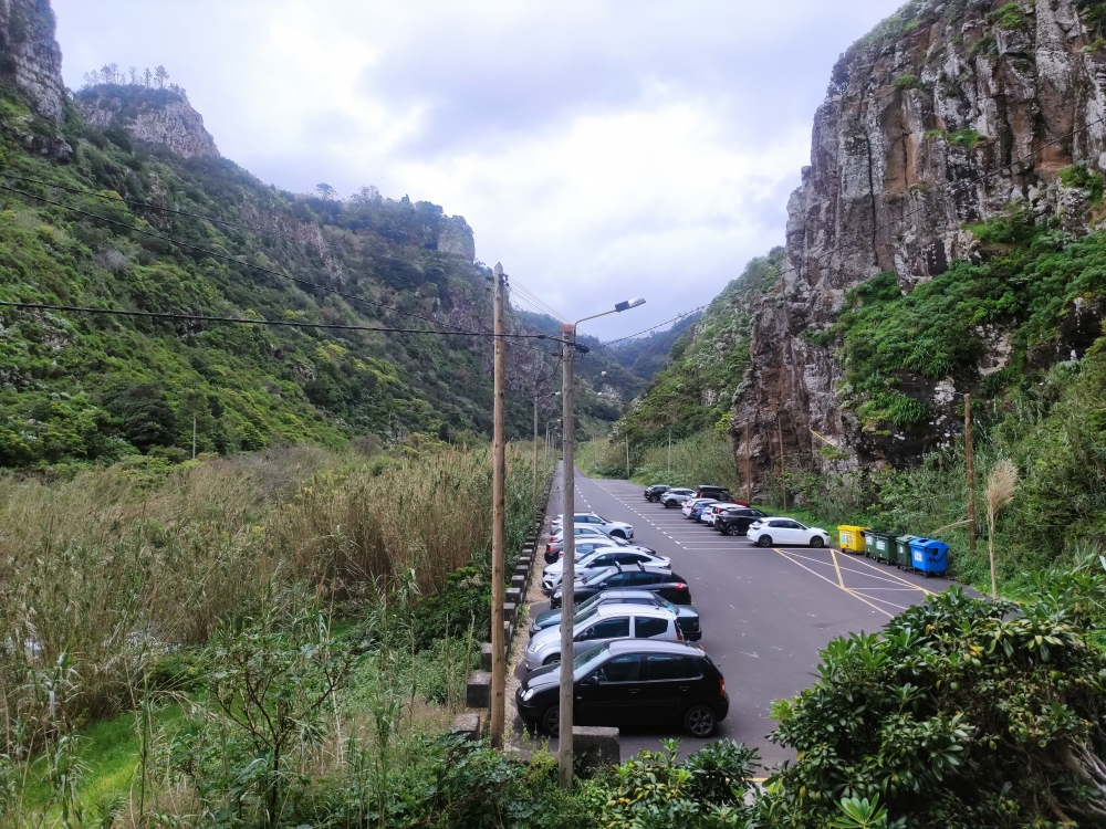 Wanderung Calhau de São Jorge: Wanderung Calhau de São Jorge: Parkplatz