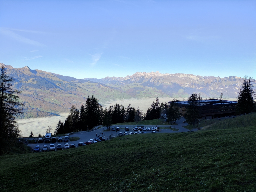 Wanderung Aussichtsturm Gaflei: Wanderung Aussichtsturm Gaflei: Der nicht allzu große Wanderparkplatz