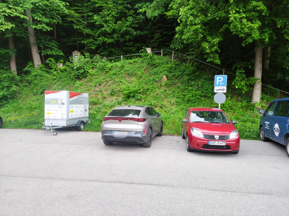 Wanderung Höhenberg: Wanderung Höhenberg: Parkplatz am Kirchbichl