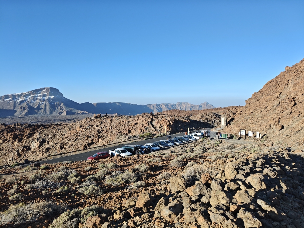 Wanderung Teide: Wanderung Teide: Wanderparkplatz und Aussichtspunkt