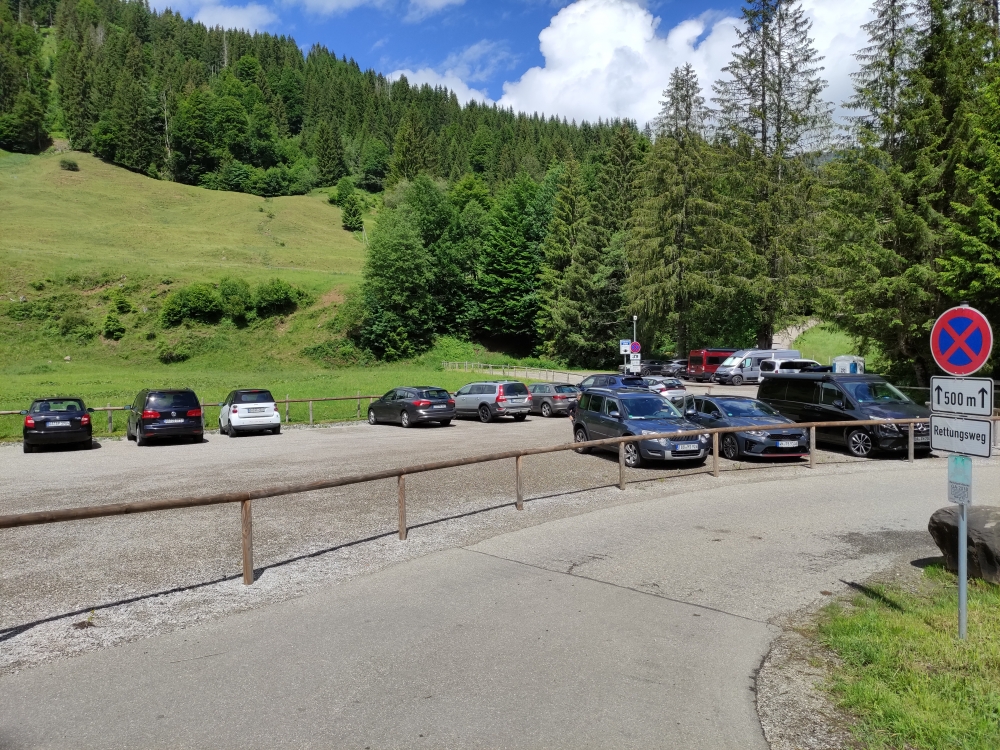 Wanderung Gunzesrieder Tobel: Wanderung Gunzesrieder Tobel: Parkplatz Ostertal