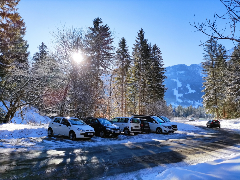 Wanderung Hirschbichel: Wanderung Hirschbichel: Parkplatz