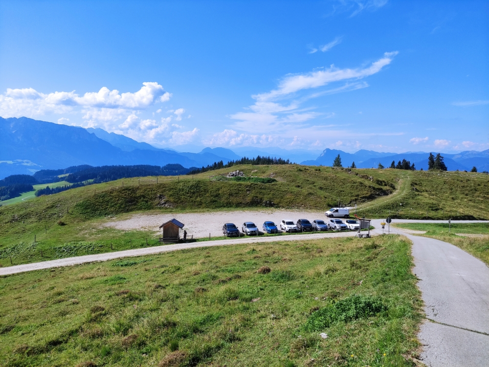 Wanderung Spitzstein Nordwandsteig: Wanderung Spitzstein Nordwandsteig: Parkplatz