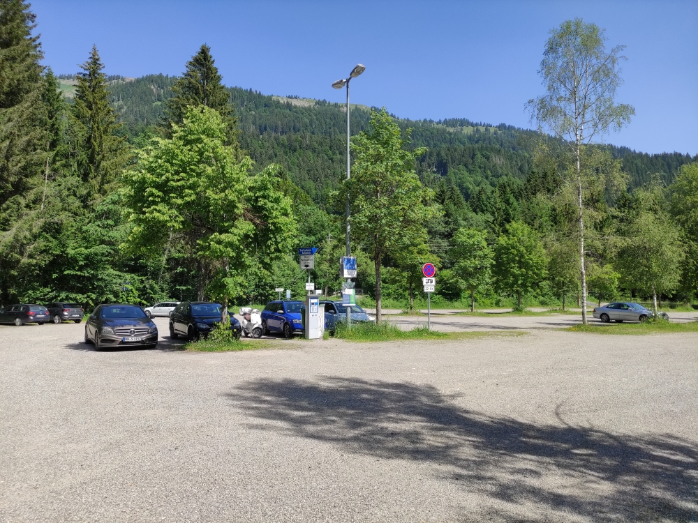 Wanderung Gunzesrieder Tobel: Wanderung Gunzesrieder Tobel: Großer Parkplatz
