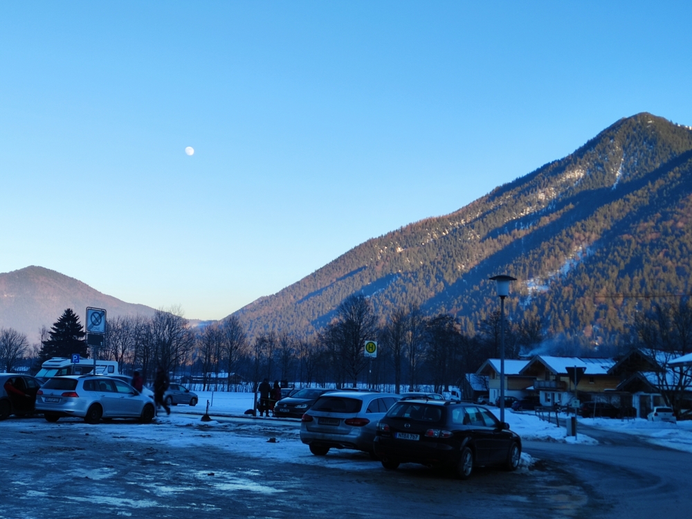 Rodeln Hirschberghaus: Rodeln Hirschberghaus: Kostenpflichtiger Parkplatz