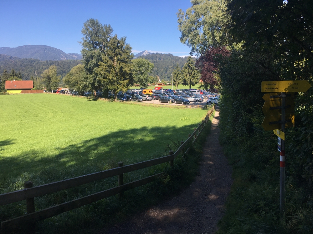 Klettersteig Hackenköpfe und Sonneck: Klettersteig Hackenköpfe und Sonneck: Parkplatz (4€)