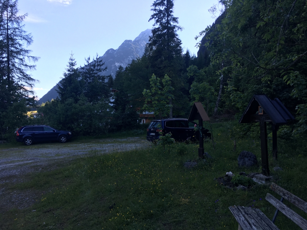 Wanderung Partenkirchner Dreitorspitze: Wanderung Partenkirchner Dreitorspitze: Rückkehr zum Parkplatz