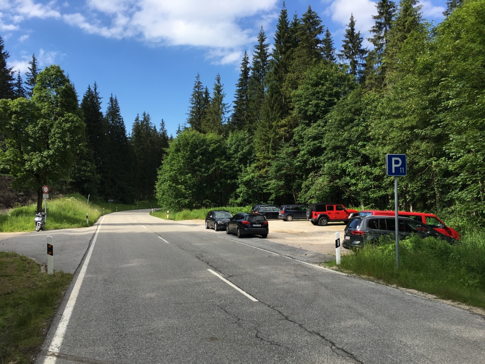 Klettersteig Hoher Göll: Klettersteig Hoher Göll: Wanderparkplatz
