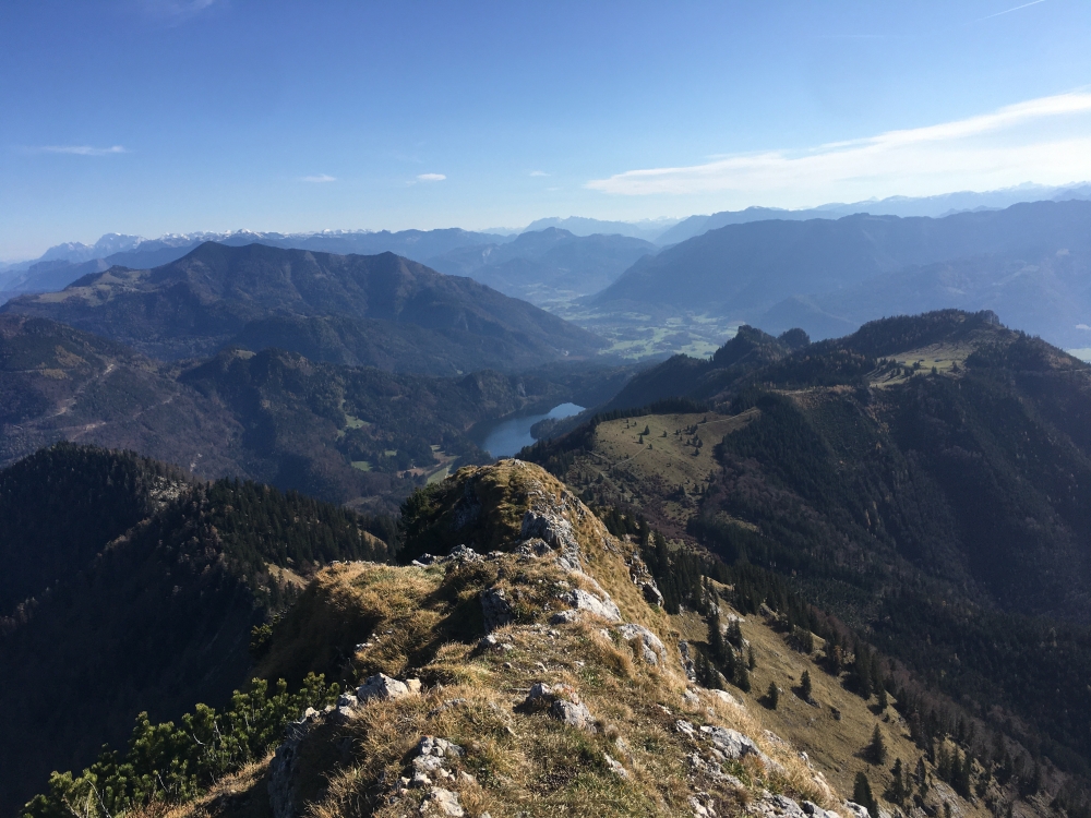 Wanderung Schafberg vom Schwarzensee: Wanderung Schafberg vom Schwarzensee: Blick auf den Schwarzensee von der Spinnerin neben dem Schafberg