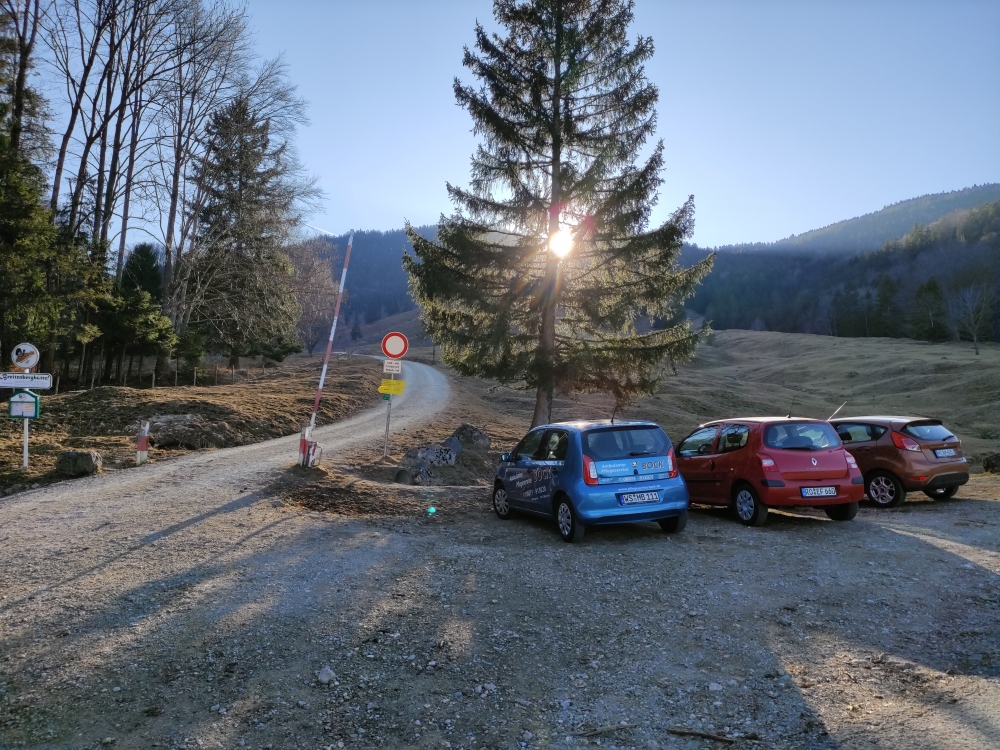 Wanderung Breitenberg: Wanderung Breitenberg: Nur sehr begrenzt Platz (Parkplatz Wolfgangshöhe)