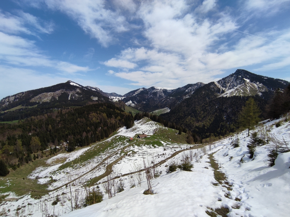 Wanderung Pasterkopf: Abstieg zur Rabenegg Alm