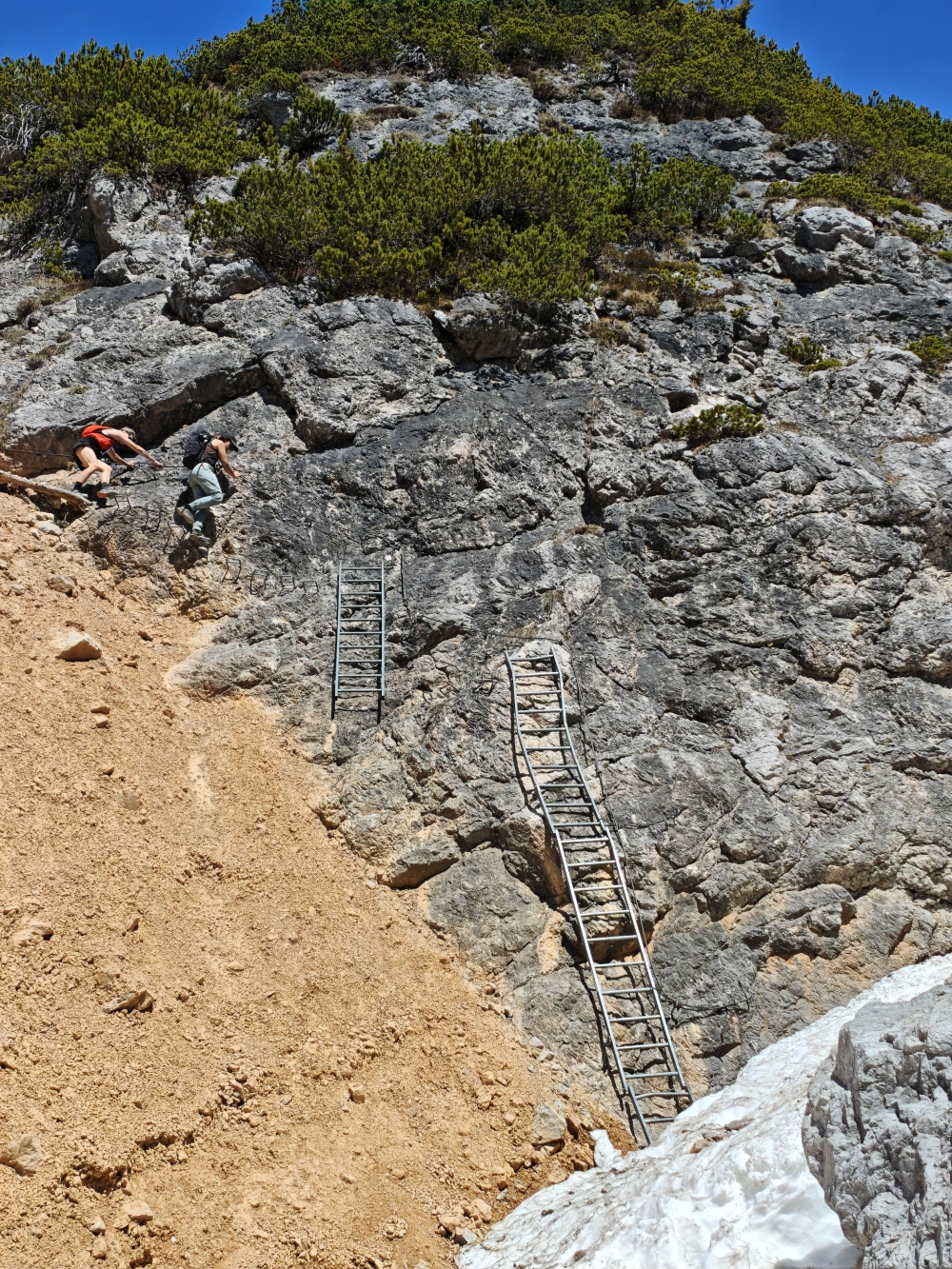 Klettersteig Persailhorn: Leitern