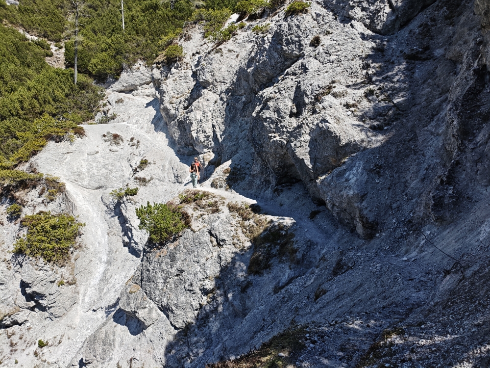 Klettersteig Persailhorn: Durch Latschen und um Felsabbrüche 