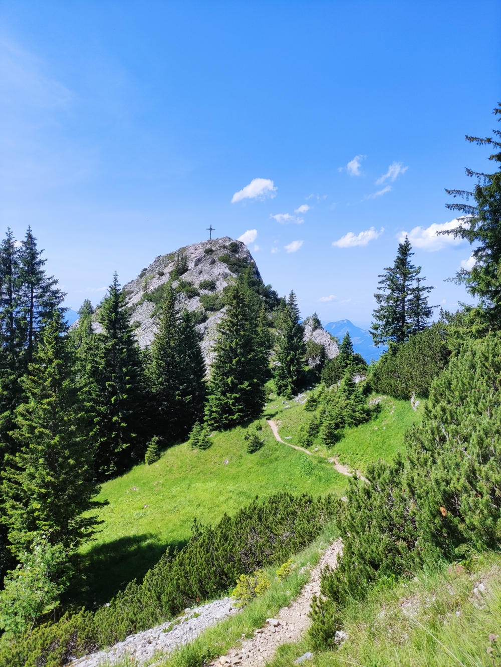 Wanderung Petersköpfl über Musikantensteig: Blick zur Naunspitze