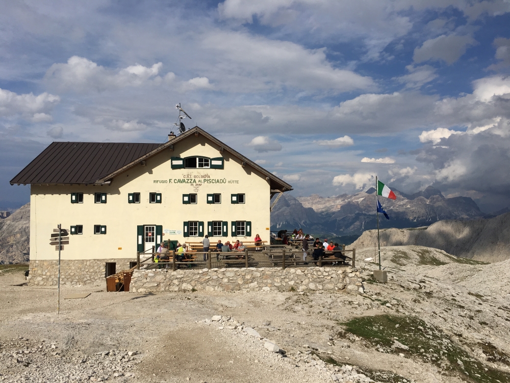 Wanderung Piz Boe: Wanderung Piz Boe: Rifugio Pisciadu (Pisciadùhütte)