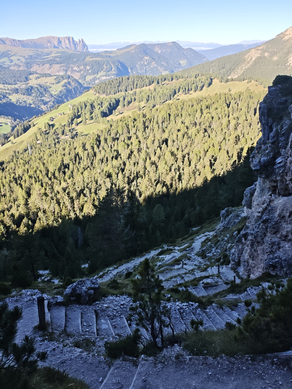 Wanderung Piz Duleda: Stufen 
