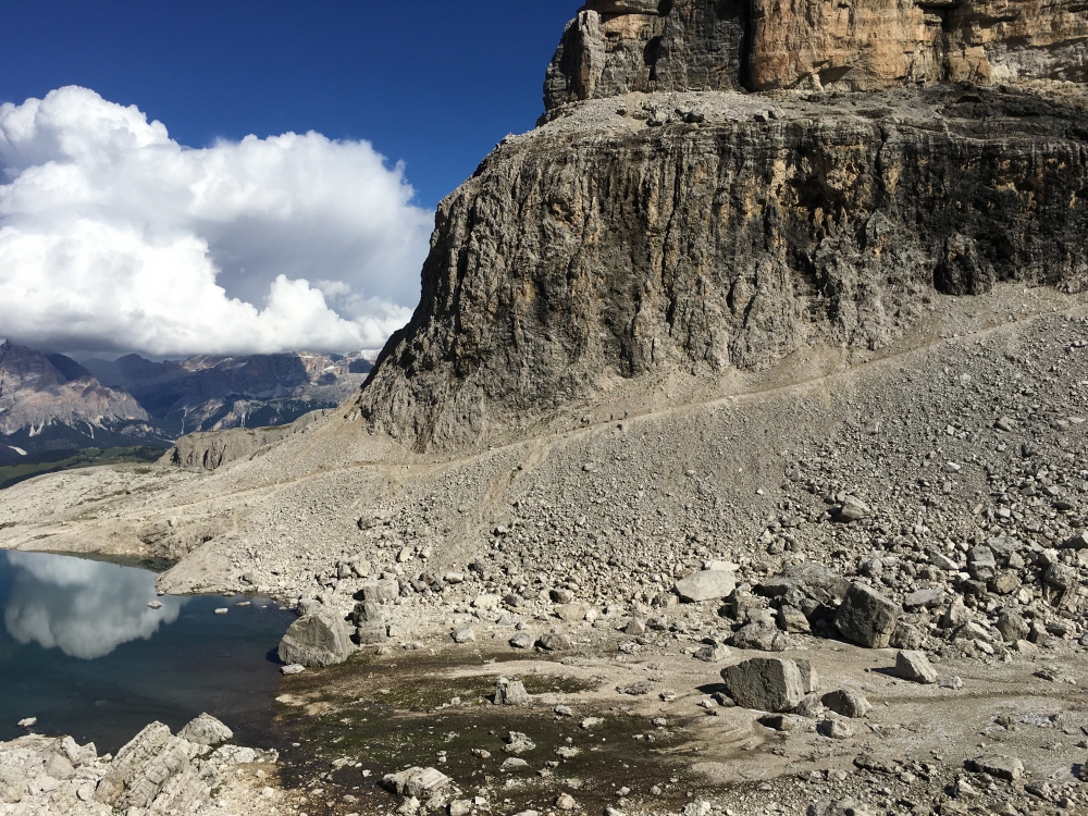 Wanderung Piz Boe: Am Cima Pisciadu vorbei