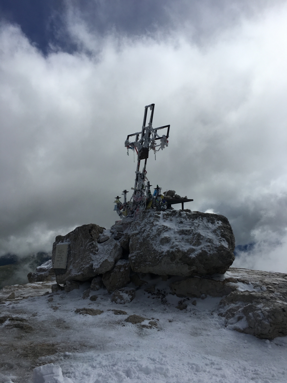 Wanderung Piz Boe: Wanderung Piz Boe: Am Gipfel (Piz Boé)
