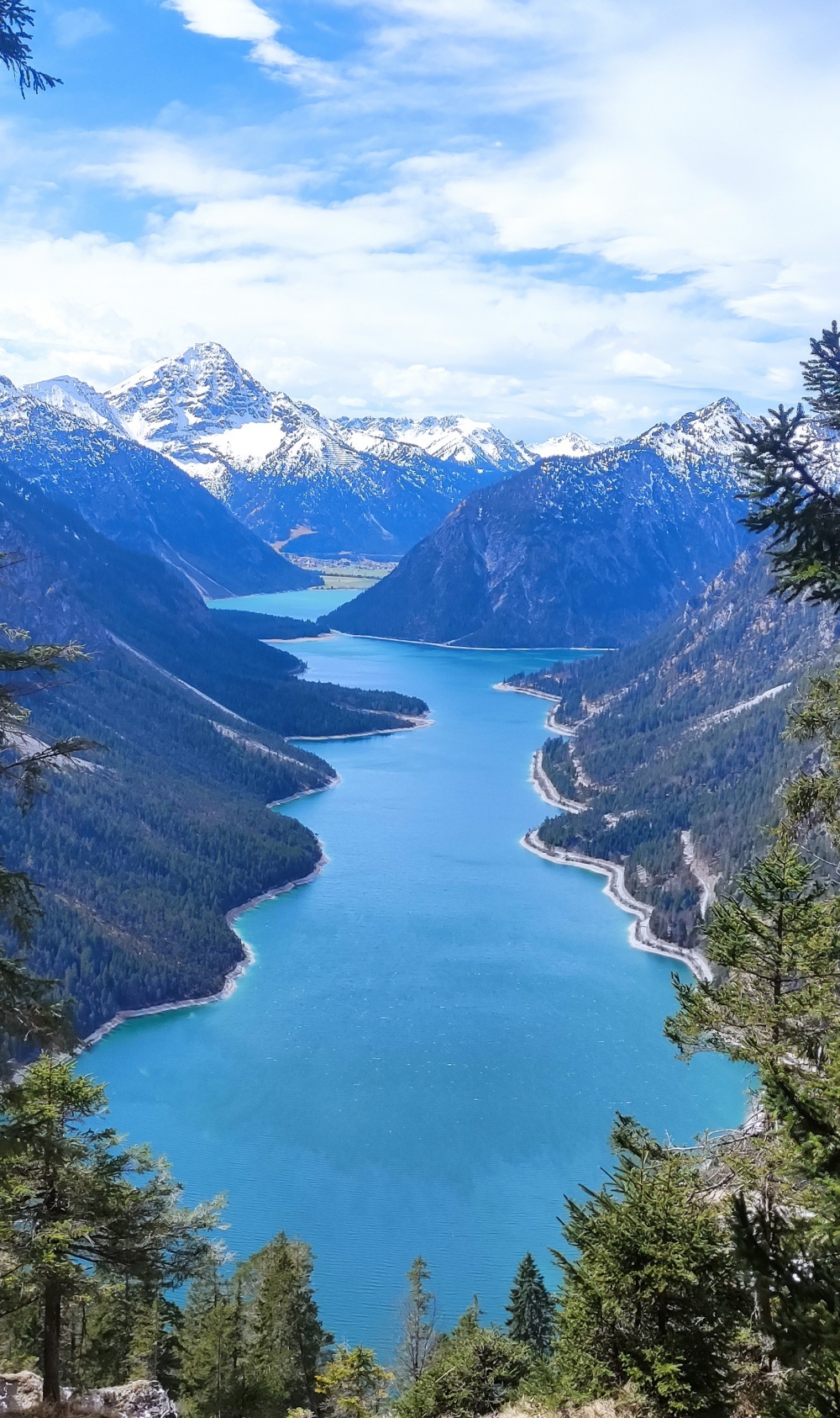 Wanderung Geierköpfe-Westgipfel: Wanderung Geierköpfe-Westgipfel: Blick über den Plansee zum Thaneller (Plansee-Blick)