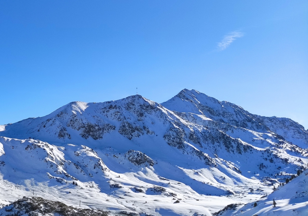 Plattenspitze: Plattenspitze und rechts dahinter die Gamskarlspitze