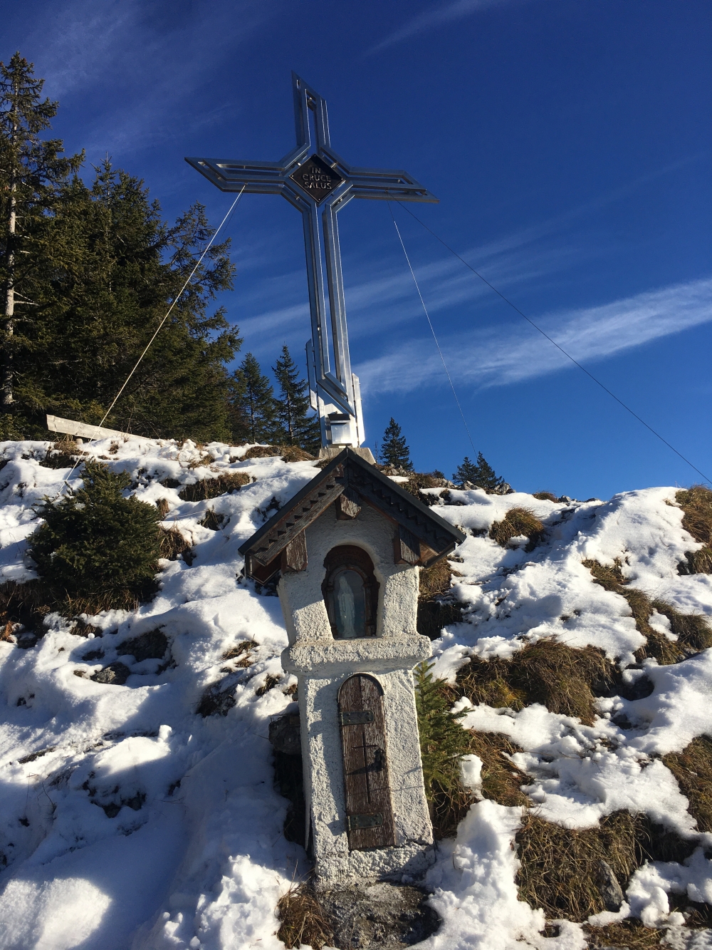 Klettersteig Großer und Kleiner Pölven: Klettersteig Großer und Kleiner Pölven: Pölvenkreuz
