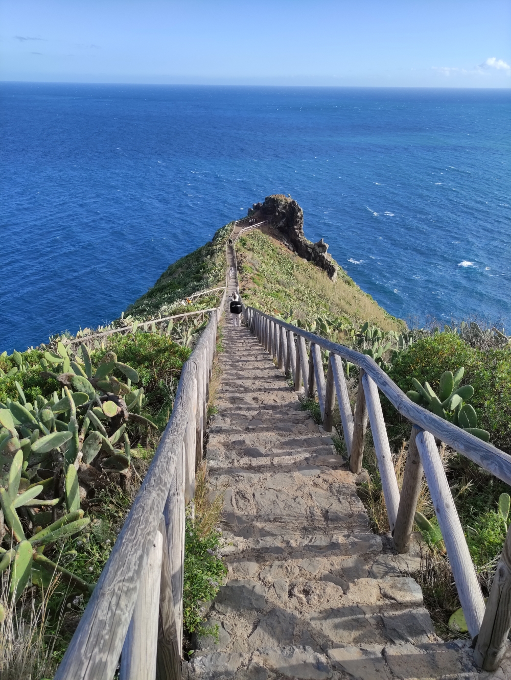 Wanderung Ponta do Garajau: Viele Stufen