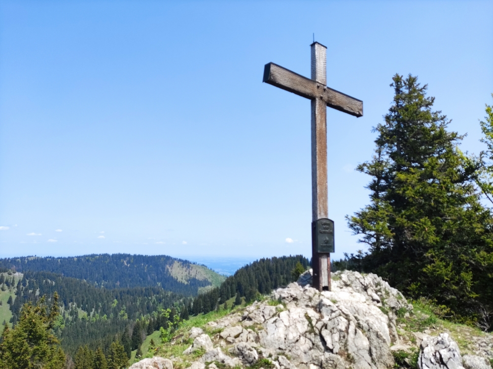 Wanderung Heuraffelkopf: Wanderung Heuraffelkopf: Gipfelkreuz (Predigtstuhl)