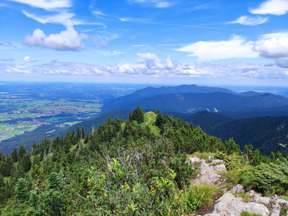 Wanderung Rabenkopf: Wanderung Rabenkopf: Blick zum Schwarzeck (Rabenkopf)