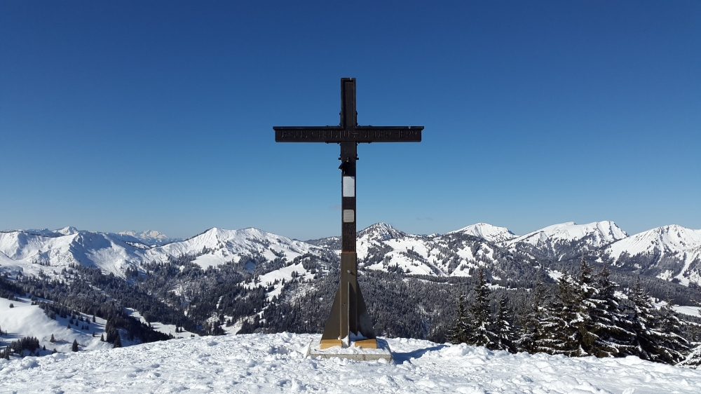 Rangiswanger Horn: Am Gipfel