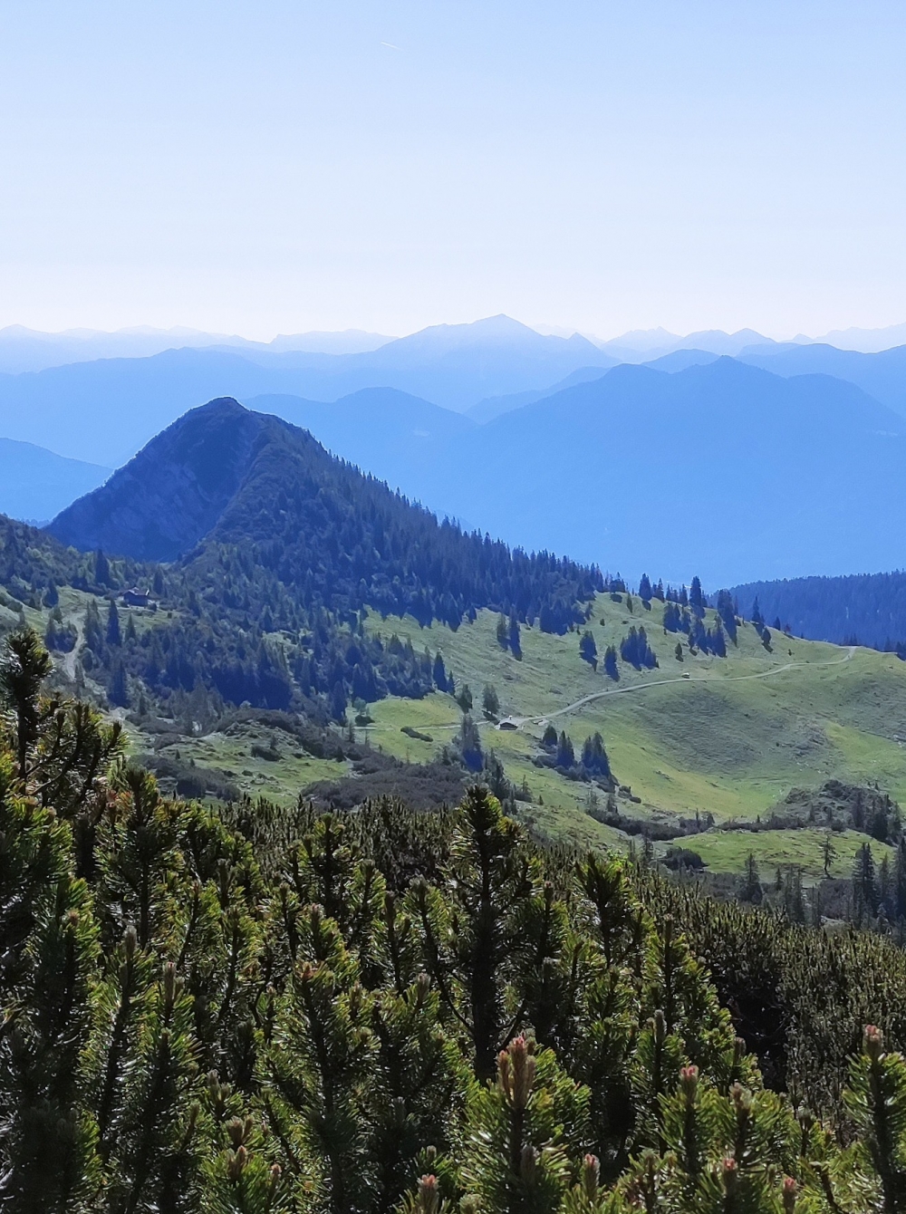 Rechtler-Hütte: Rechtler-Hütte (Kuhalm) vor dem Platteneck