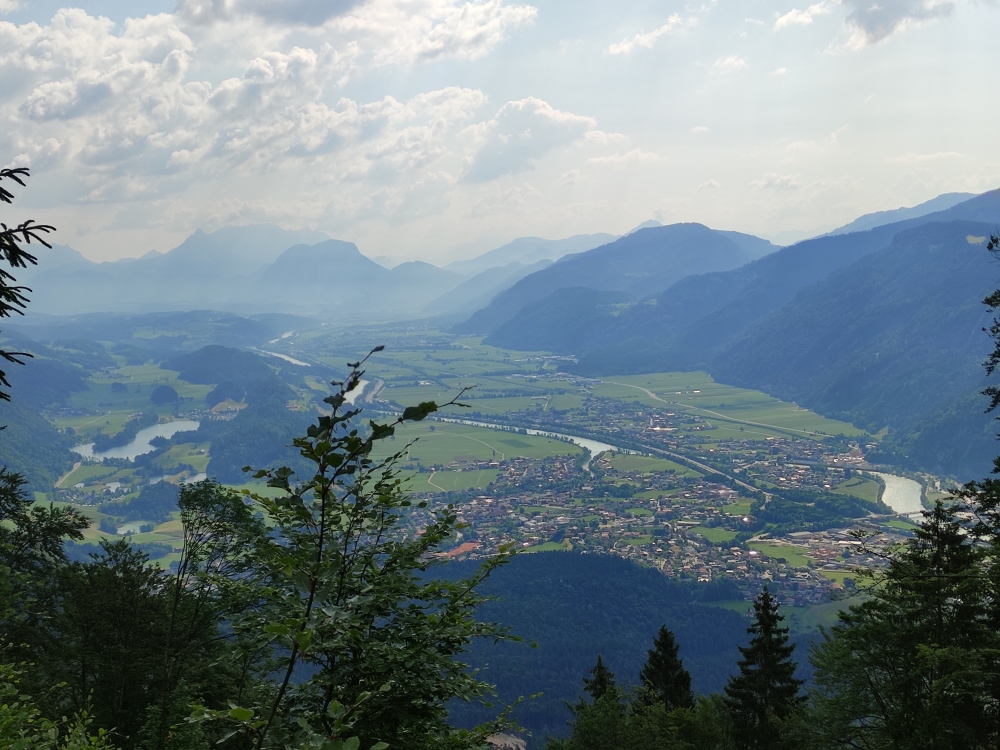 Bike & Hike Rofanspitze: Blick über Kramsach ins östliche Inntal