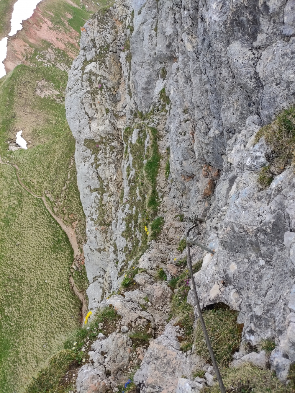 Bike & Hike Rofanspitze: Abkürzung über den kurzen, leichten A/B Klettersteig