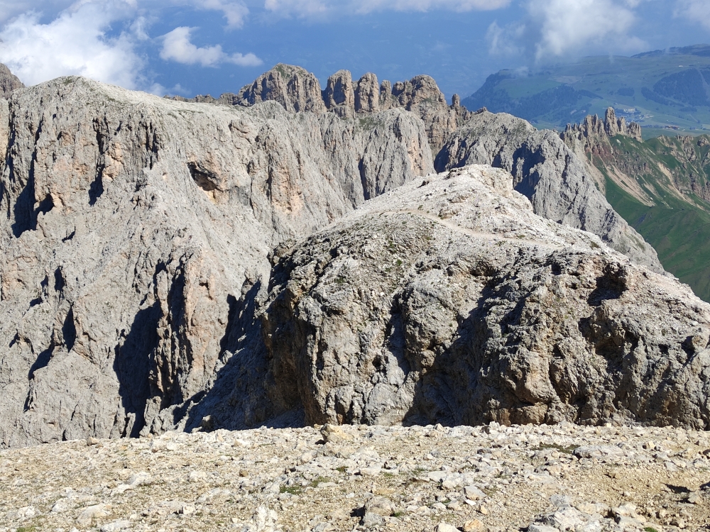 Laurenzi Klettersteig und Maximiliansteig: Der Grat mit Blick auf Nordwestlicher Molignon