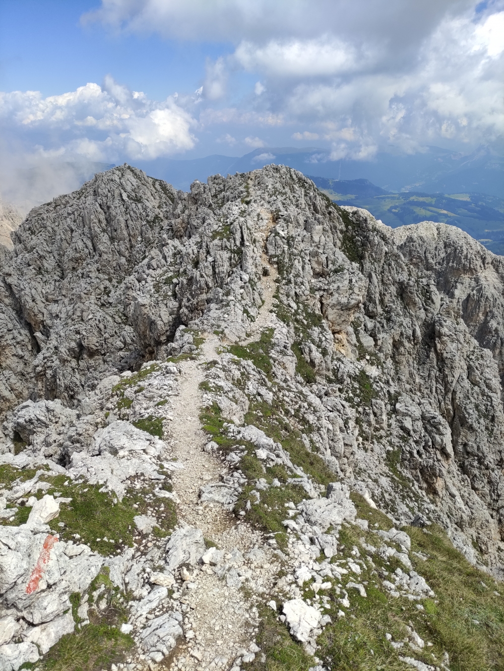 Laurenzi Klettersteig und Maximiliansteig: Unversicherter Grat