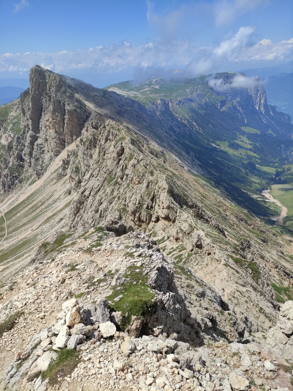 Laurenzi Klettersteig und Maximiliansteig: Maximiliansteig auf dem Grat zur Roterdspitze