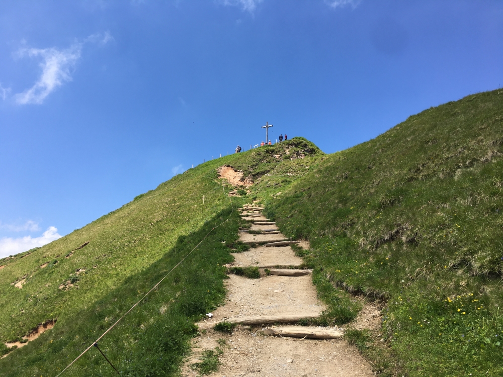 Wanderung Rotwand und Taubensteinhaus: Die letzte Meter zum Rotwand-Gipfel