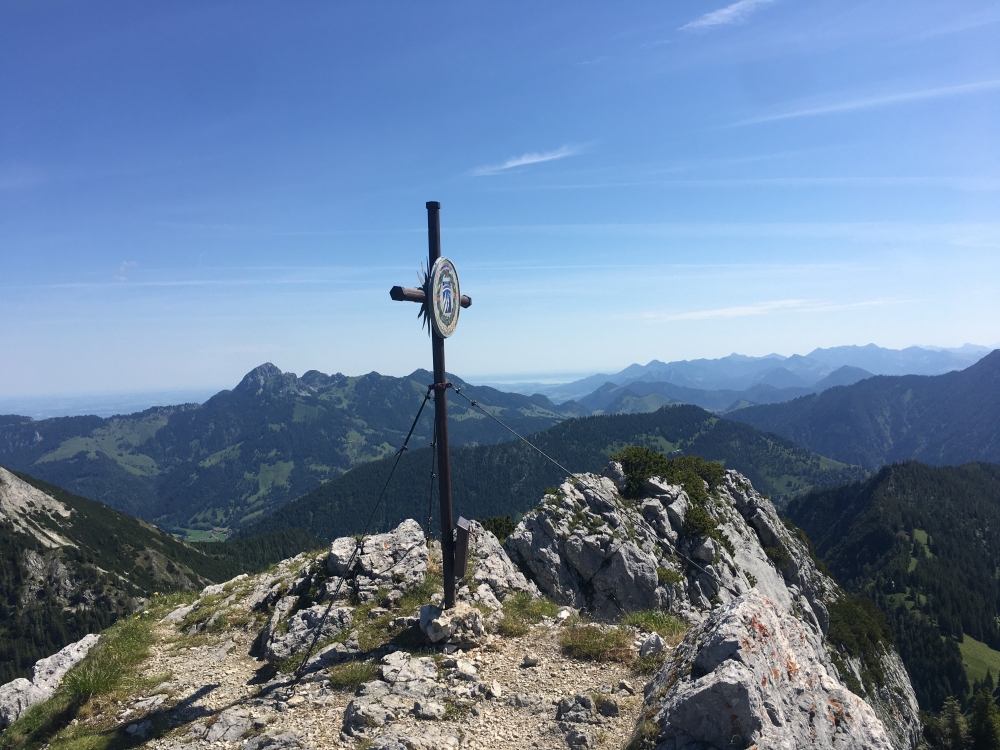 Wanderung Rund um den Hochmiesing: Wanderung Rund um den Hochmiesing: Am Gipfel (Ruchenköpfe)
