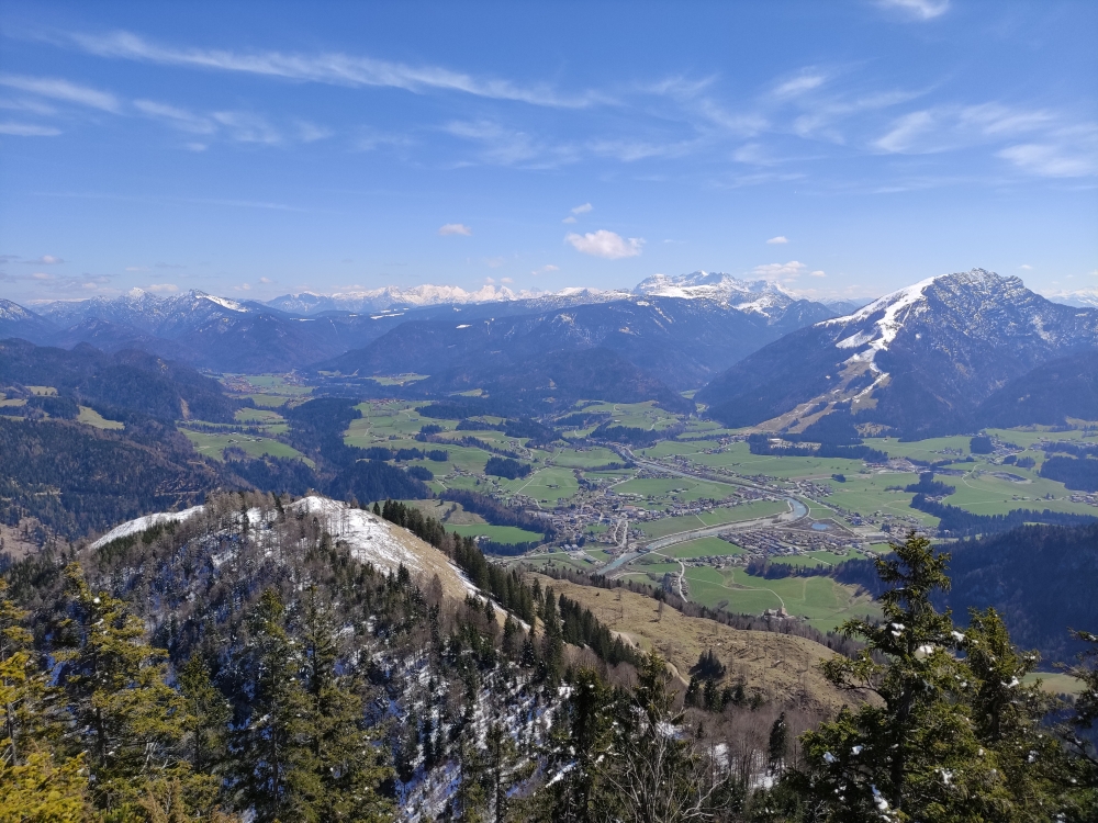 Wanderung Rudersburg: Wanderung Rudersburg: Blick auf Kössen (Rudersburg)