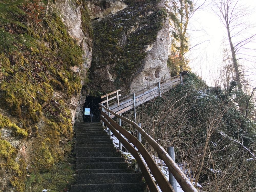 Wanderung Ruine Karlstein: Aufstieg zum Pangraz-Kircherl